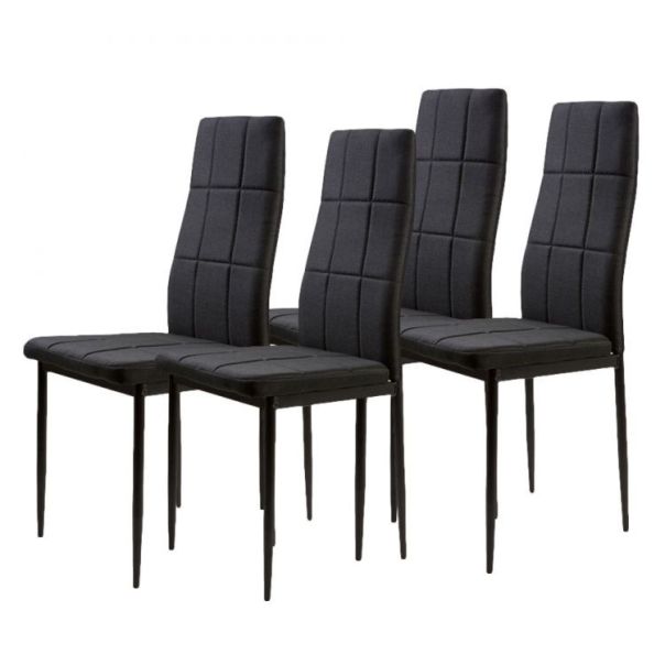 MODERNHOME Trpezarijske stolice set 4 kom tami black - DC860-4 BLACK
