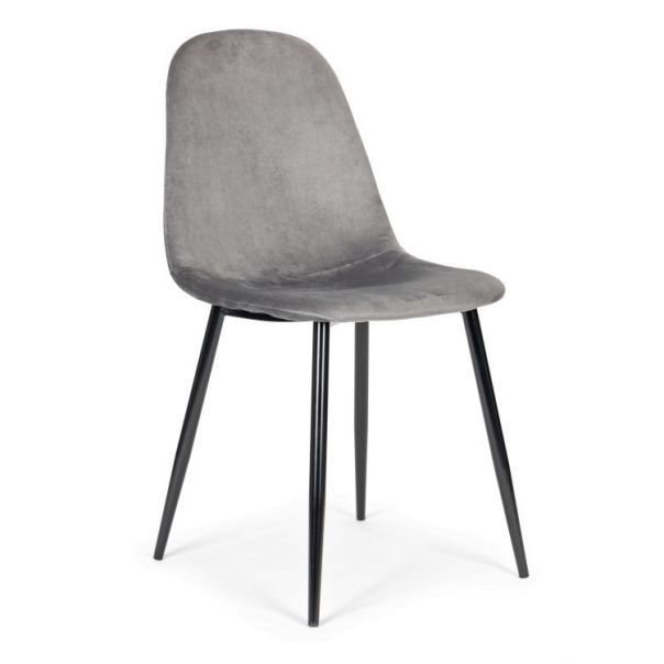 MODERNHOME Trpezarijske stolice set 4 kom velvet siva - J933 GRAY-1