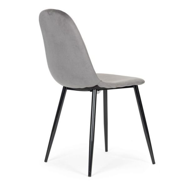 MODERNHOME Trpezarijske stolice set 4 kom velvet siva - J933 GRAY-1
