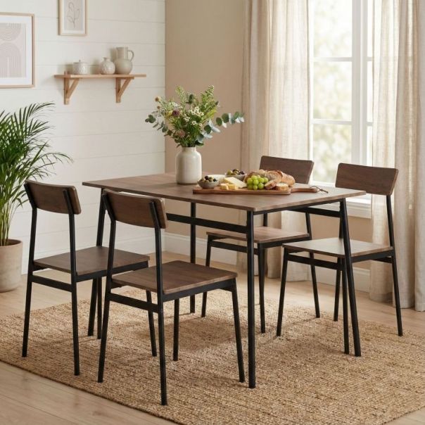 MODERNHOME Trpezarijski set sto + 4 stolice malmo - EP2828259