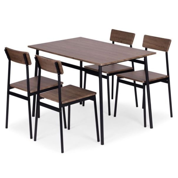 MODERNHOME Trpezarijski set sto + 4 stolice malmo - EP2828259