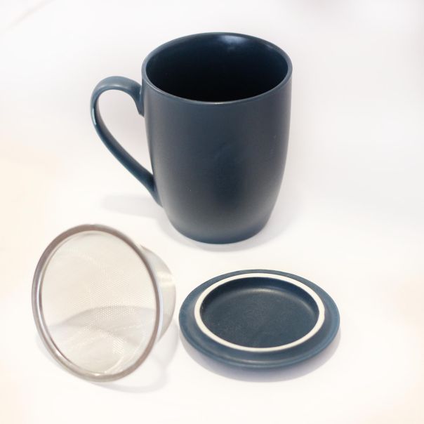 TEXELL Šolja za čaj sa infuzerom i poklopcem - TTMI-330