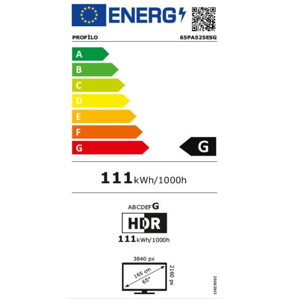 PROFILO TV SMART LED 65 inch 65PA525ESG UHD 3840x2160/ANDROID 11/DVB-T2/C/S2/Crna - TV004