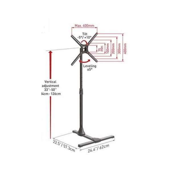 BARKAN Podni nosač za TV od 13