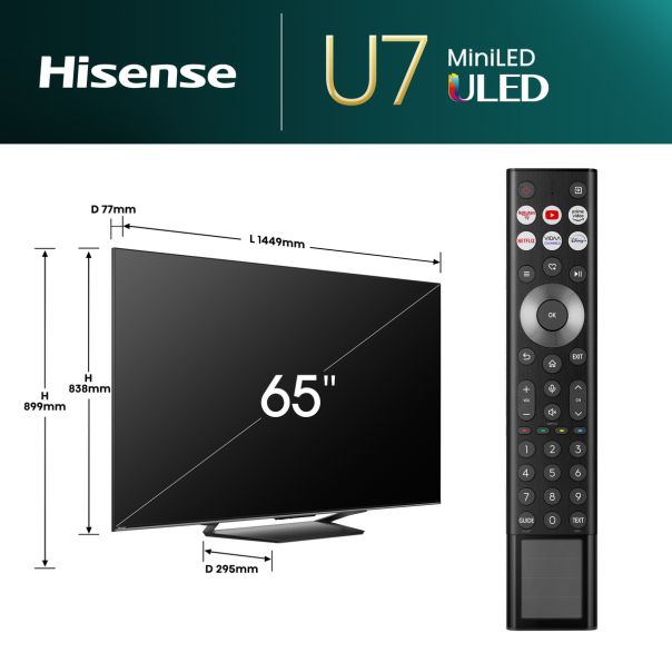 HISENSE Televizor 65U7NQ, Ultra HD, Smart - TVZ02724