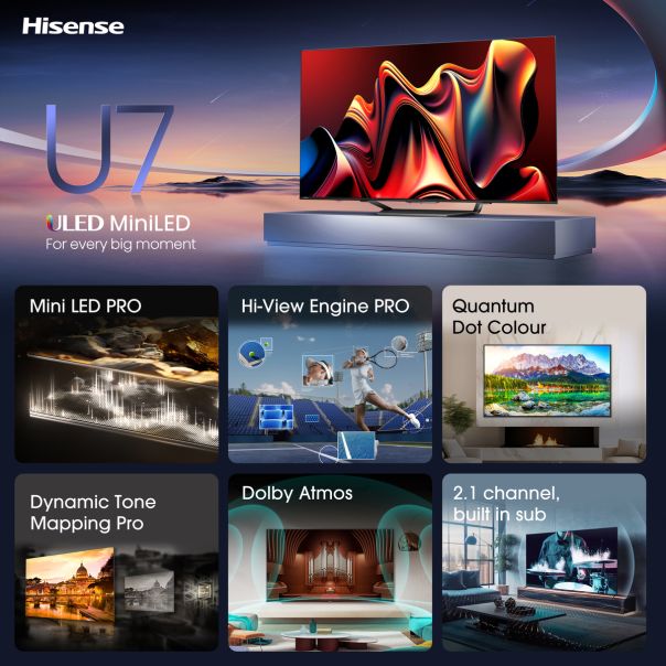 HISENSE Televizor 65U7NQ, Ultra HD, Smart - TVZ02724