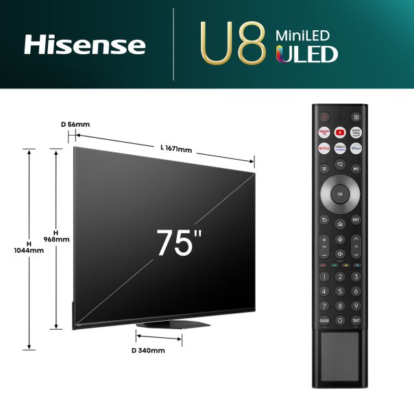 HISENSE Televizor 75U8NQ, Ultra HD, Smart - TVZ02728