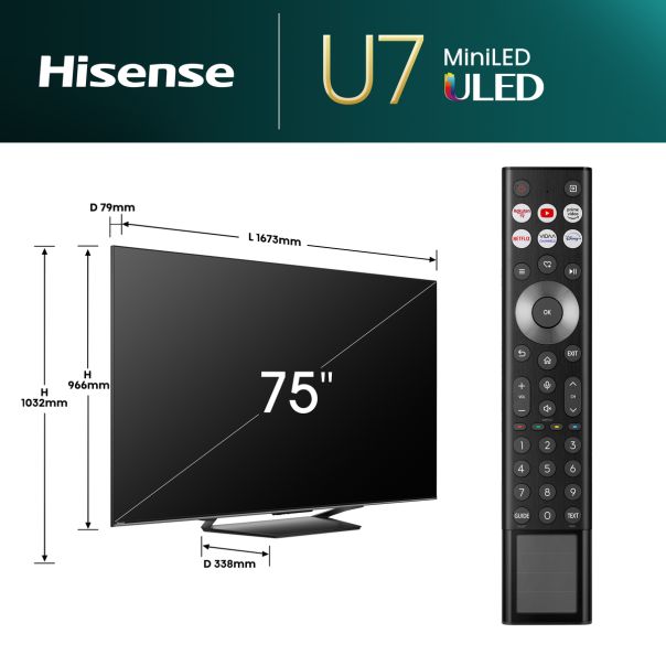 HISENSE Televizor 75U7NQ, Ultra HD, Smart - TVZ02751