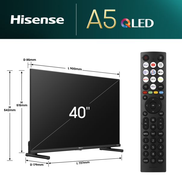 HISENSE Televizor 40A5NQ, Full HD, Smart - TVZ02773