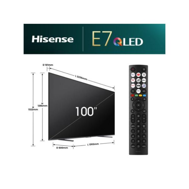 HISENSE Televizor 100E7NQ, Ultra HD, Smart - TVZ02850