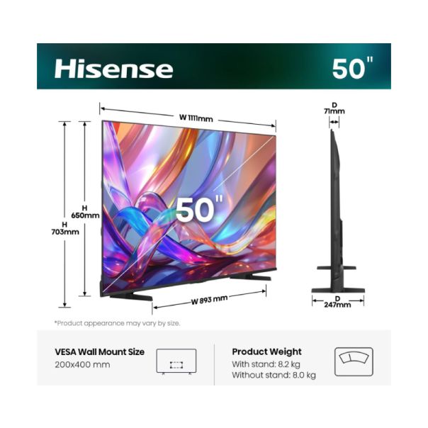 HISENSE 50 inča 50E7S Hi-QLED 4K UHD Smart TV - EP3100946