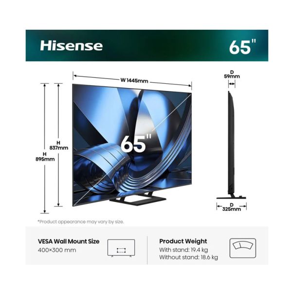 HISENSE 65 inča 65U7SE ULED MiniLED 4K UHD Smart TV - EP3100928