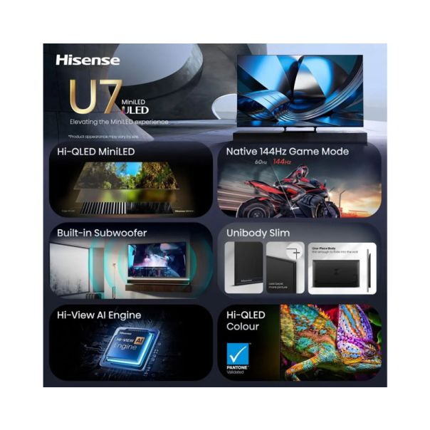 HISENSE 65 inča 65U7SE ULED MiniLED 4K UHD Smart TV - EP3100928