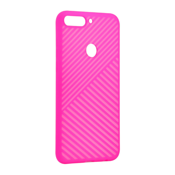 Maska za Huawei Y7 Prime (2018)/ Honor 7C hot Twill pink - 025932