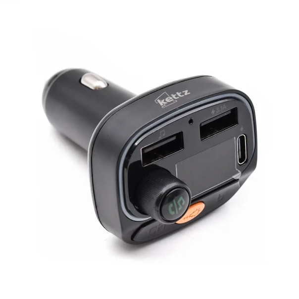 FM Transmiter i punjač Kettz Paya Bluetooth/2xUSB QC3.1/Type-C/LED - EP3020233