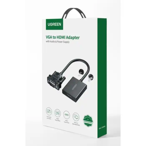 Adapter koverter HDMI-VGA M/Ž Ugreen MM103 0.25m - EP3193605