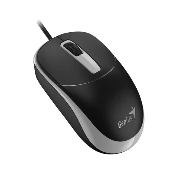 GENIUS Žični optički miš DX-123, crna/siva - MIS02168