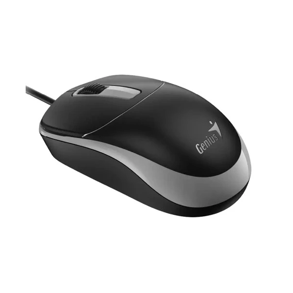 GENIUS Žični optički miš DX-123, crna/siva - MIS02168