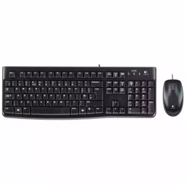 Tastatura + miš Logitech Deluxe MK120 YU, crna - EP2896472