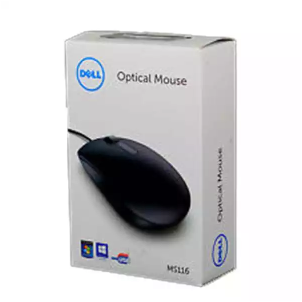 DELL MS116 USB Optical crni retail box miš - 84833