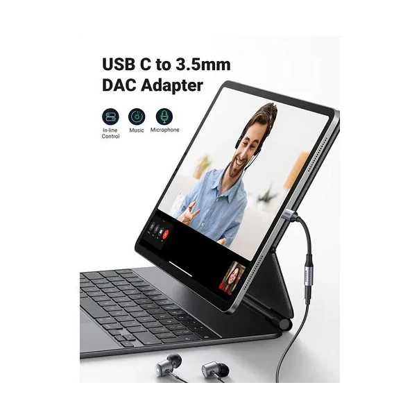 Audio adapter Ugreen AV161 USB type-C na 3.5 mm M/F 10cm - EP2941079