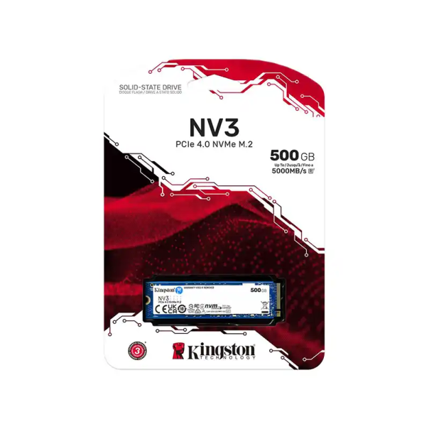 SSD M.2 NVME 500GB Kingston SNV3S/500G 5000MBs/3000MBs - EP2891425