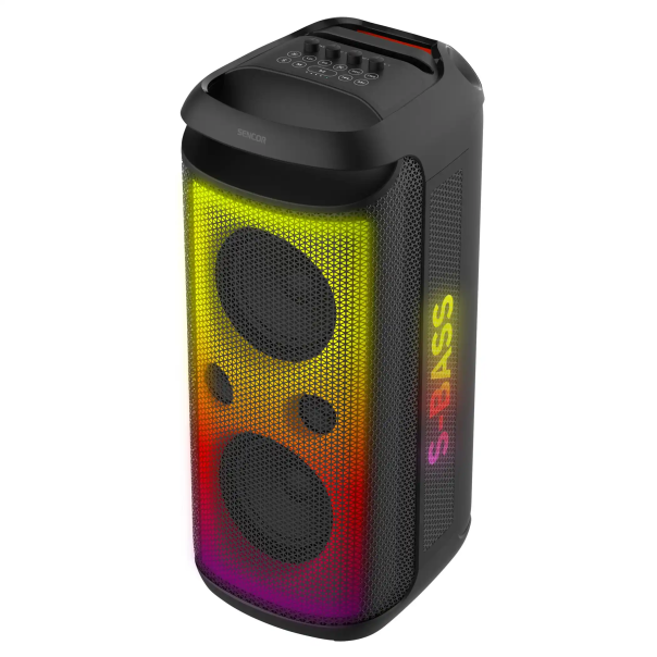 Partybox zvučnik Sencor Partycone Core 140W/TWS/IPX4/bežični mikrofon/FM/SD/2xUSB/12000mAh li-Ion - EP3065182