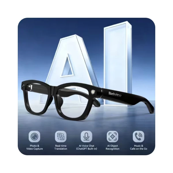 AI Smart naočare Blackview BV100 8Mpx/Bluethoot/AI asistent/Zvučnici/transparent - EP3125580