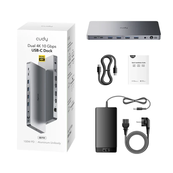 Docking station Cudy CS700 13 in 1 10Gbps USB-C Dual 4K - EP2943740