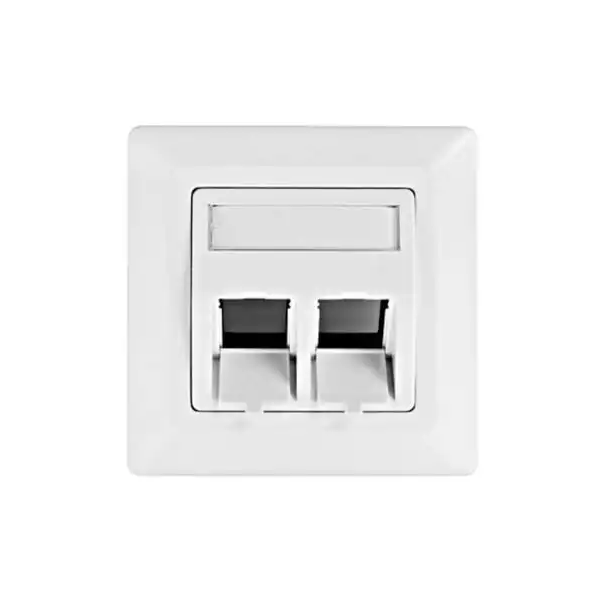 Utičnica za 2 modula pod uglom 80x80 Toolless Line Schrack HSED02UW2S - EP2890655