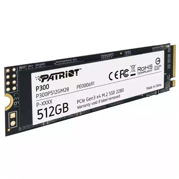 PATRIOT M.2 NVMe 512GB Patriot P300 1700MBs/1100MBs P300P512GM28 - 64062