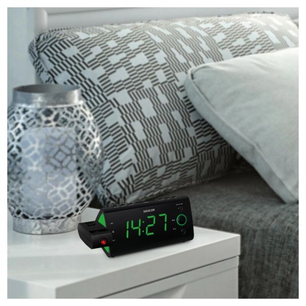 Digitalni sat sa alarmom SENCOR SRC 330 GN zeleni - EP2944973