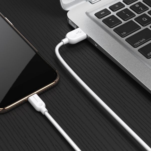 COMICELL USB data kabl Superior CO-BX14 2.4A Lightning 1m, bela - U1989