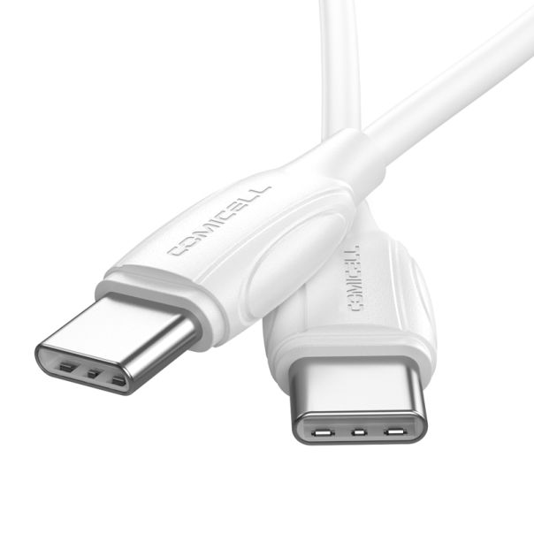 COMICELL USB data kabl Superior CO-BX19 Fast 60W 3A Type C na Type C 1m, bela - U2003