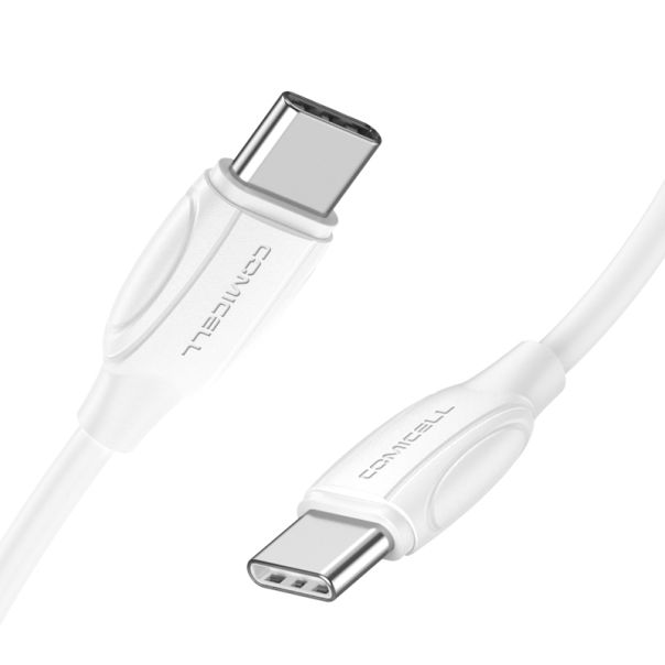 COMICELL USB data kabl Superior CO-BX19 Fast 60W 3A Type C na Type C 1m, bela - U2003