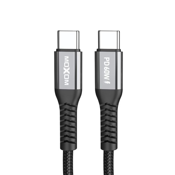 MOXOM USB data kabal MX-CB235 PD 60W Type-C na Type-C 1m, crna - U2081