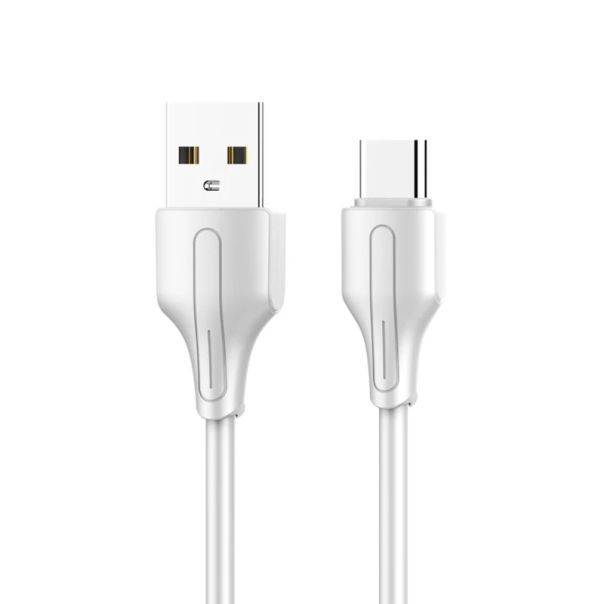 LDNIO USB data kabal LS541 Type-C 1m, bela - U2087