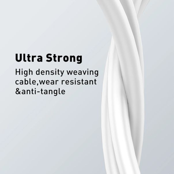 LDNIO USB data kabal LS541 Type-C 1m, bela - U2087