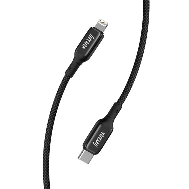 SUPERIOR USB data kabal SU-K105 Cink 27W 3A Type C na Lightning 1m, crna - U2110
