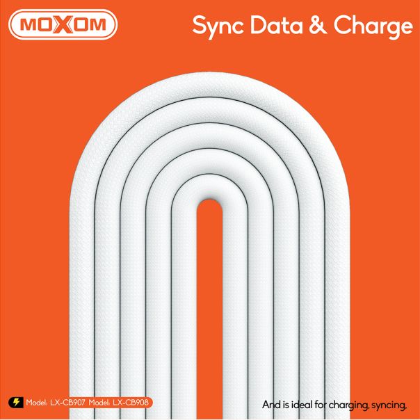 MOXOM USB data kabl LX-CB907, Type-C na Type-C, crna - U2114