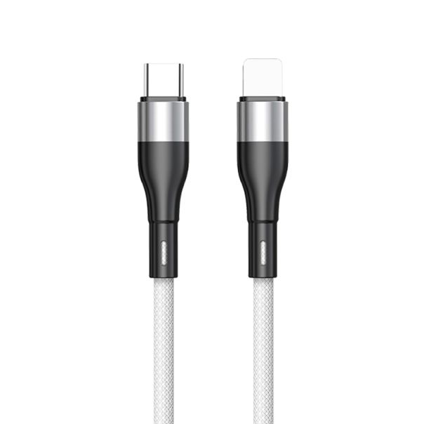 USB Data kabl Magnetic TD-CA93 Type C na Lightning, 27W, bela - U2115