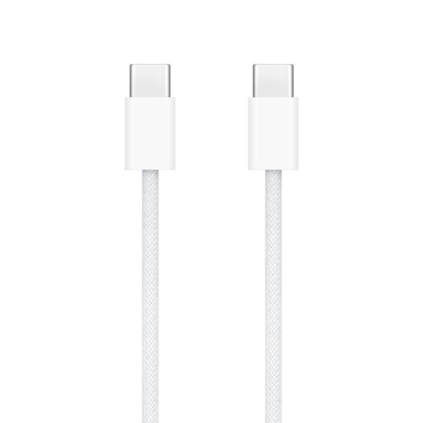 USB data kabl za iPhone Type-C na Type-C, pleteni beli, 1m - U2139