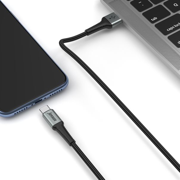 SUPERIOR USB data kabal SU-K108 pleteni Fast 27W 3A USB A na Type-C 2m, crna - U2144