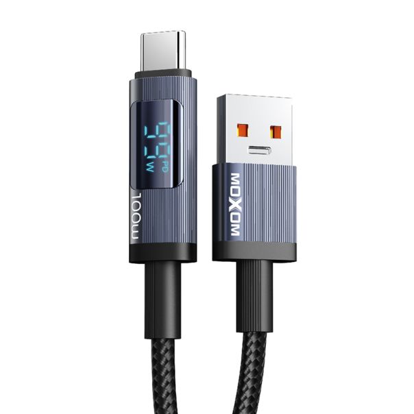 MOXOM USB data kabl LX-CB882 100W Type-C, 1.2m, crna - U2203