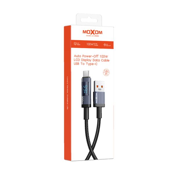 MOXOM USB data kabl LX-CB882 100W Type-C, 1.2m, crna - U2203
