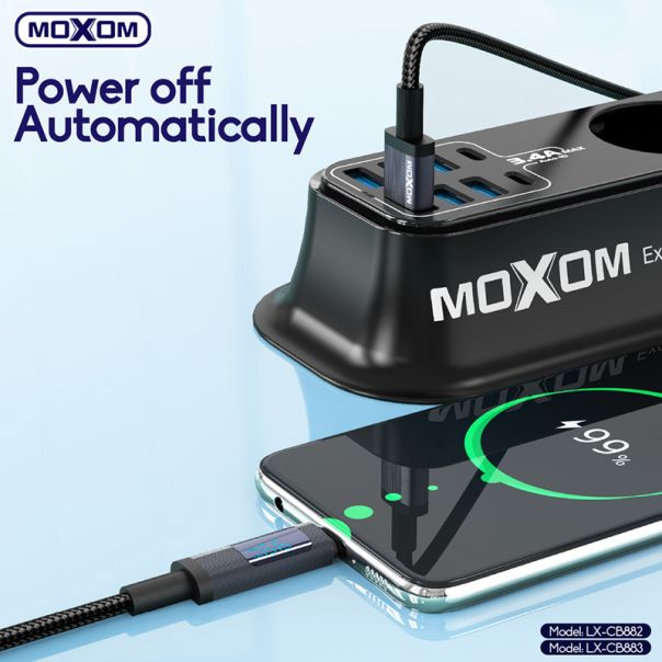 MOXOM USB data kabl LX-CB882 100W Type-C, 1.2m, crna - U2203