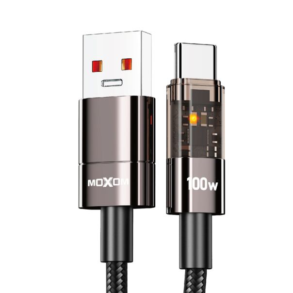 MOXOM USB data kabl LX-CB842 100W Type-C, 1.2m, crna - U2204