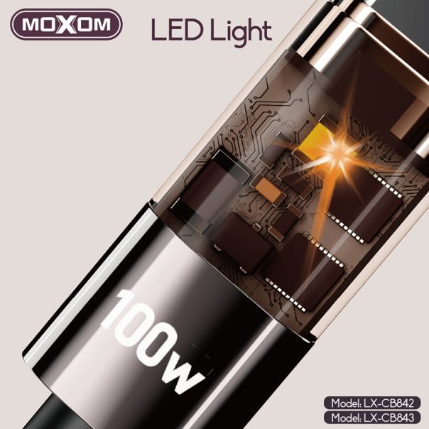 MOXOM USB data kabl LX-CB842 100W Type-C, 1.2m, crna - U2204