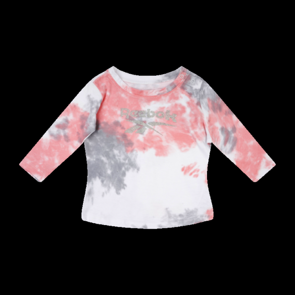 REEBOK trodelni set za bebe devojčice, roze dezenirani sivi - U4279RG