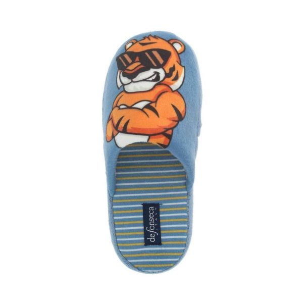 DE FONSECA Papuče Roma I - svetlo plave - U825_AZZURRO_ROMA I